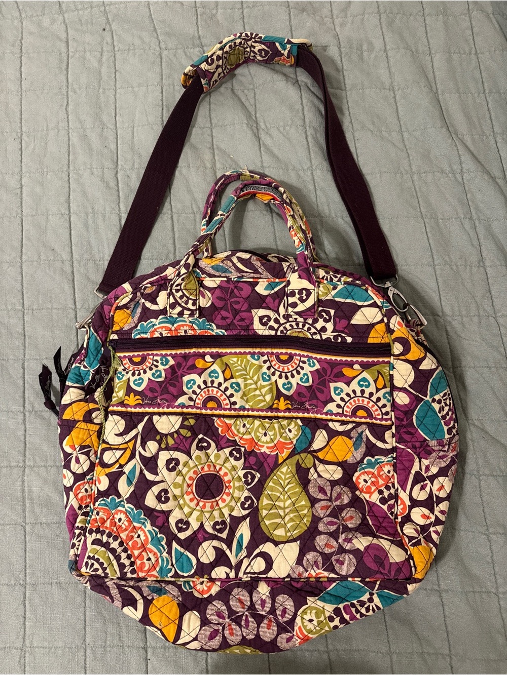 Vera Bradley Weekender bag. Plum Crazy.